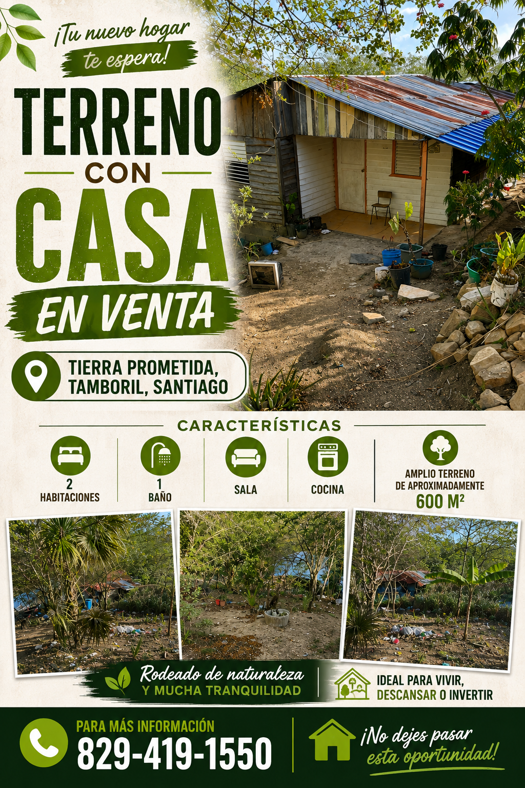 Terrenos - La propiedad no cuenta con título de pro