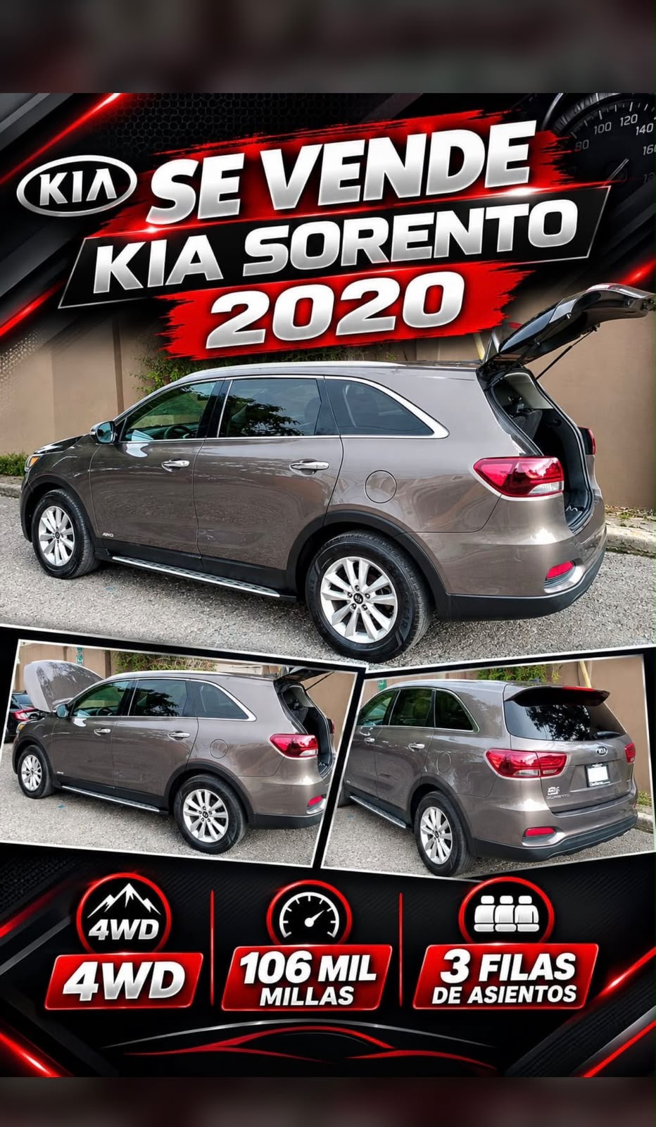 Autos - Kia sorento 2020 
1,175,000 negociable